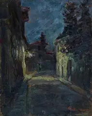Night by Guido Borgianni, 1948, Signature and date lower right. On the reverse: signature., offered Mar 2021