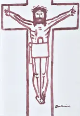 Crucifixion by Venturino Venturi, Signature lower right., offered Mar 2021