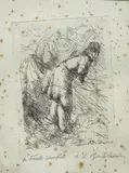 Luigi Bartolini, The source, Signature and title in pencil in the lower center.