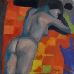 Naked by Ugo Attardi, 1975, Signature and date lower right., offered Mar 2021