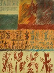 Composition by Riccardo Licata, 1957, Signature on the right side. Authentic General Archive of the works of Riccardo Licata n. rep., offered Mar 2021