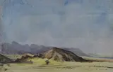 Desert by Pietro Annigoni, Signature lower right. Authentic Archive of the Work of Pietro Annigoni on photo, offered Mar 2021