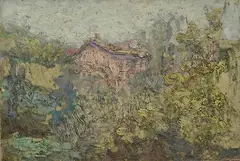 Landscape by Norma Mascellani, Oil on plywood, offered Mar 2021
