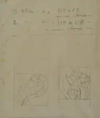 Patterns for pillows by Fortunato Depero, 1932, Single Archive Certificate for the catalog of Futurist works by Fortunato Depero, offered Mar 2021