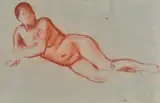 Felice Carena, Reclining nude