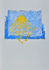 Sun by Mario Schifano, Signature lower right., offered Mar 2021