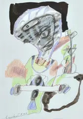 Lucebert, Without title, 1990, Signature and date lower left.