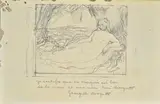 René Magritte, Naked, Signature in the composition at the bottom right; center in pencil: declaration of authenticity by Georgette Magritte.