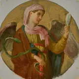 Gaetano Marinelli, Allegory of Prudence, Sketch for the frescoes on the dome of one of the chapels of the Sanctuary of the Madonna Del Monte in Genoa