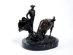 Bullfighter by Bartolomeo Galofre, Bronze, offered Mar 2021