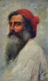 Domenico Forlenza, Fisherman, Sign at the bottom to the left.