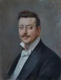 Ettore Ximenes, Portrait of Ermete Zacconi, 1900, Signature and date top right.