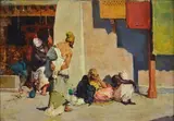 Domenico Morelli, Orientalist scene, On the reverse
