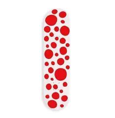 Red Dots Skateboards by Yaoi Kusama, 2018, Skateboard, offered Mar 2021