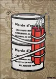 Gec, Artist's shit bomb. Tribute to Piero Manzoni, 2012, Signature lower right.
