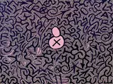 Little Angel Ortiz, Millennium Bug, 2001, Acrylic and Marker on canvas