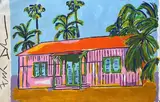 Frank Denota, Pink House, 2019, Oil on paper