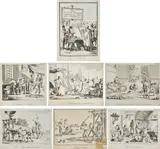 Jean Duplessi-Bertaux, Suite des cris des Marchands ambulants de Paris par J.D. Bertaux, sette tavole con i mestieri