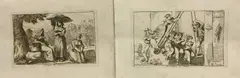 Due stampe by Bartolomeo Pinelli, A) Costumi di Albano, offered Mar 2021