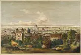 Carl Ferdinand Sprosse, Veduta di Roma dal Gianicolo (Rom Im Jani)