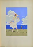 Giovanni Meschini, Donna in bianco, In basso a sinistra