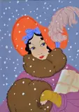 Giovanni Meschini, Signora sotto la neve, mm.