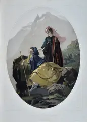Pierre Cottin, La montagne, C. T. Brochart paint par