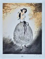 Ragazza con gatto nero by Jean Hardy, offered Mar 2021