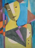 Ugo Pozzo, Figure, Sign at the bottom to the left.
