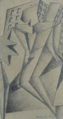 Without title by Osvaldo Peruzzi, 1938, Signature and date lower right., offered Feb 2021