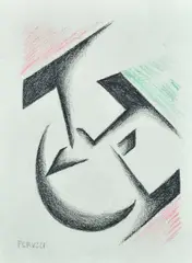 Without title by Osvaldo Peruzzi, Sign at the bottom to the left., offered Feb 2021