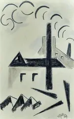 Factory by Vittorio Osvaldo Tommasini, Signature lower right., offered Feb 2021