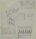 Fortunato Depero, Without title, "FD" in the center on the left.