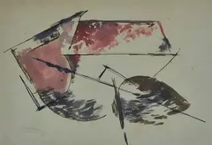 Composition by Tullio Crali, 1935, Signature and date lower left., offered Feb 2021