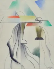 Without title by Osvaldo Peruzzi, 1940, Signature and date lower right., offered Feb 2021
