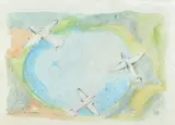 Alfredo Ambrosi, Aeropainting, 1930, Sign at the bottom to the left.