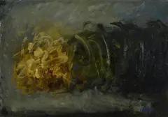 Flowers by Sergio Scatizzi, 1955, Signature and date lower right. On the reverse: Ferretti Ferdinando Art Gallery stamp; Giotto Art Gallery label., offered Feb 2021