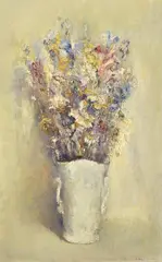 Flowerpot by Norma Mascellani, Signature lower right., offered Feb 2021