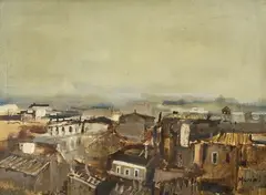 Landscape by Marcello Muccini, Signature lower right. On the reverse: declaration of authenticity by the author., offered Feb 2021
