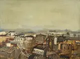 Marcello Muccini, Landscape, Signature lower right. On the reverse: declaration of authenticity by the author.