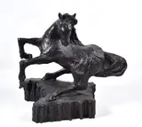 Aligi Sassu, It is a sculpture not a horse, 1994, Signature and print run at the base. Authentication of the author on photo. Bibliography: