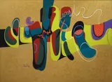 Wladimiro Tulli, When Eros leaves for the savannah, 1991, Sign at the bottom to the left. On the reverse: signature and date. Exhibitions