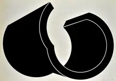 Without title by Giuseppe Spagnulo, 1971, Signature, offered Feb 2021