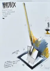 Bronx by Fabrizio Plessi, Signature lower right; top left: "Bronx / Reconstruction / XXXXII Biennale / di Venezia /, offered Feb 2021