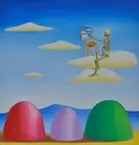 Paolo Scheggi., The painter of the clouds, 1999, On the reverse: signature