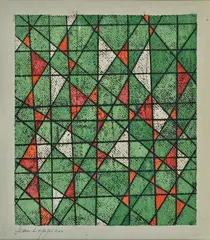 Jean Leppien, Without title, Sign at the bottom to the left.