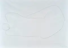 Reclining nude by Alberto Viani, 1976, offered Feb 2021