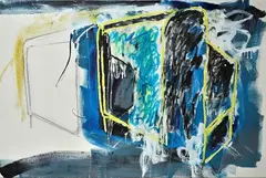 Without title by Mario Schifano, 2002, Signature lower right. & Nbsp;, offered Feb 2021