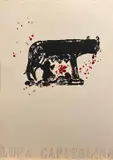 Franco Angeli, Capitoline wolf, Signature bottom right. Bibliography: The Italian drawing