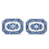 Giorgio Giacinto Rossetti, A Pair Of Octagonal Trays, Giorgio Giacinto Rossetti, Lodi, 1730-1736, A PAIR OF OCTAGONAL TRAYS